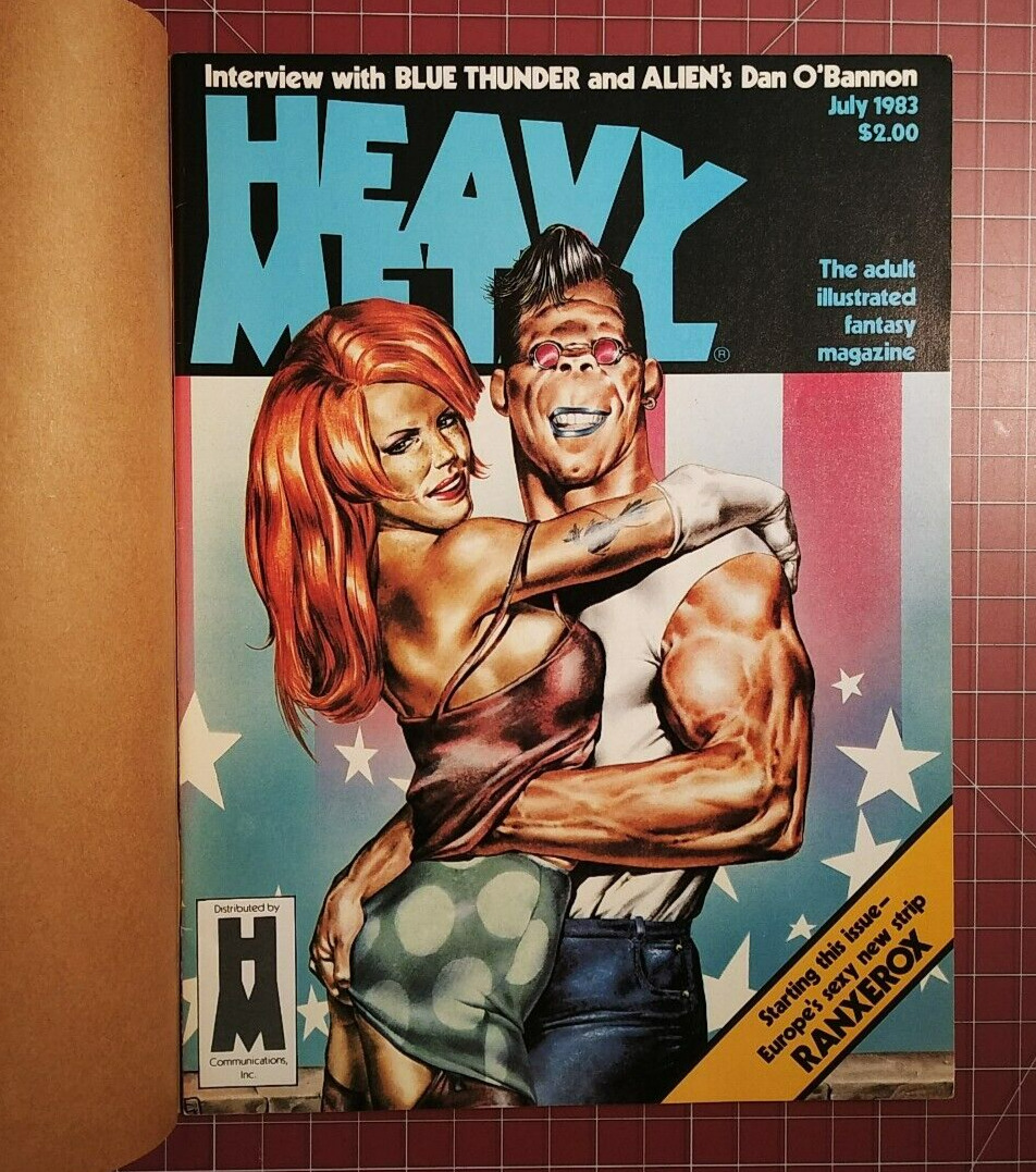 Heavy Metal - July 1983 - Original Mailing Cover - Adult Magazine