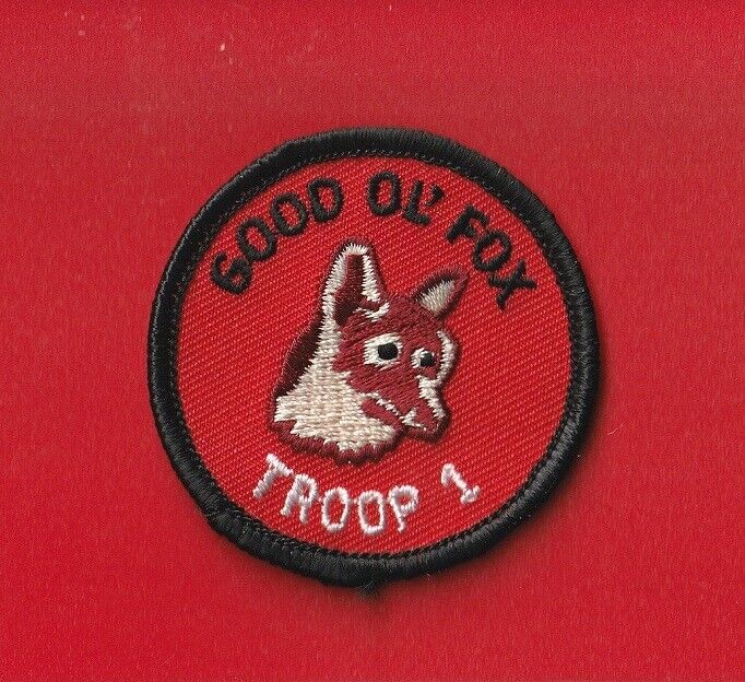 GOOD OL FOX Round Patrol Patch Wood Badge Course Cub Boy Scout beads BSA