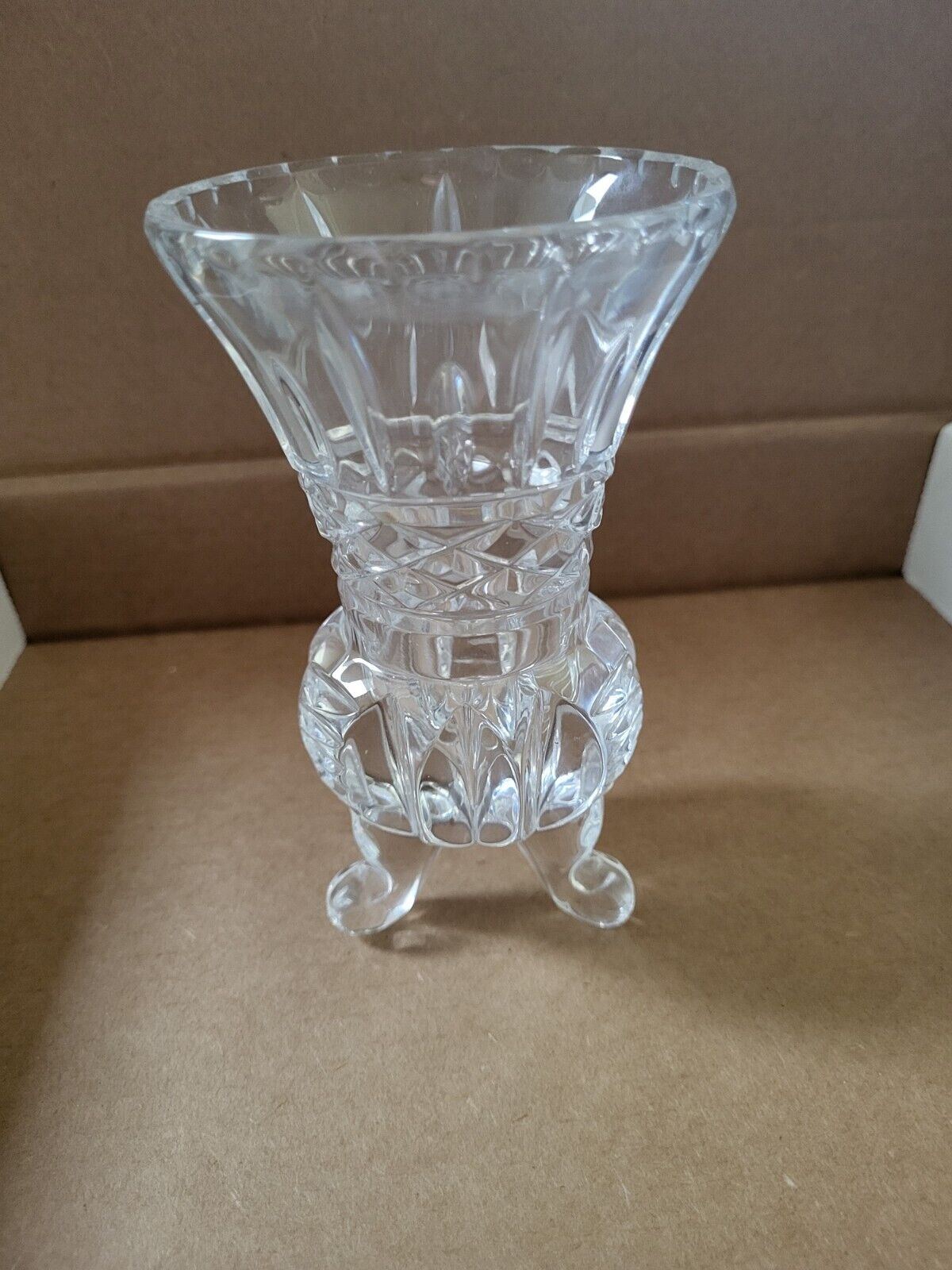 vintage crystal glass vases
