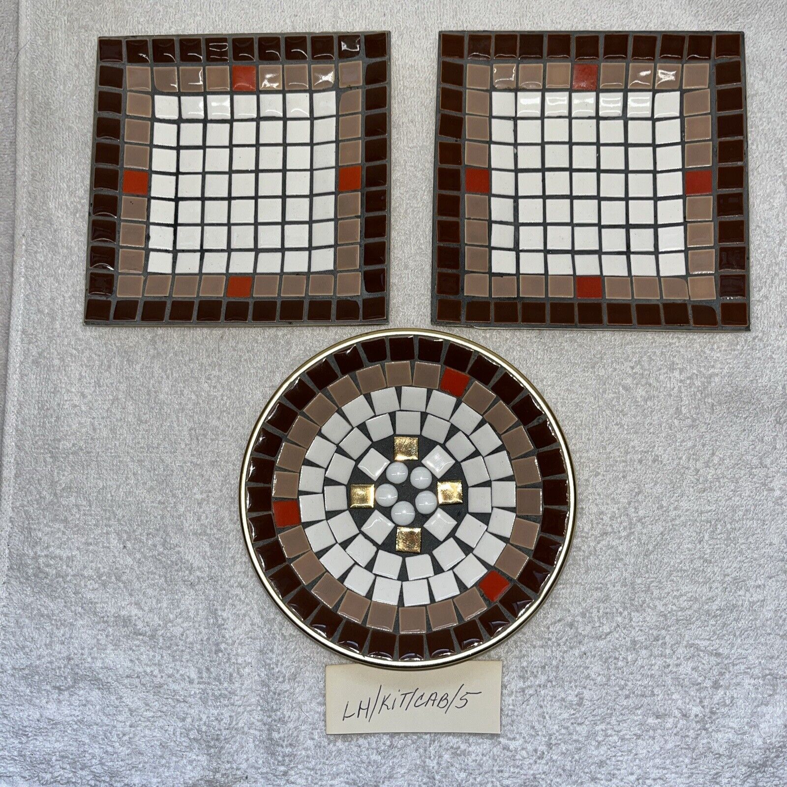 Vintage Mosaic Trinket Plates