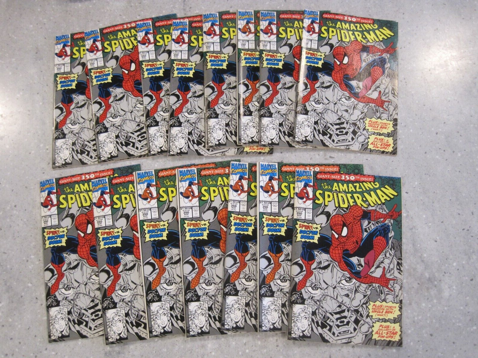 Marvel The Amazing Spider-Man #350 Giant Size 1991 Lot of 15 Books  (43)