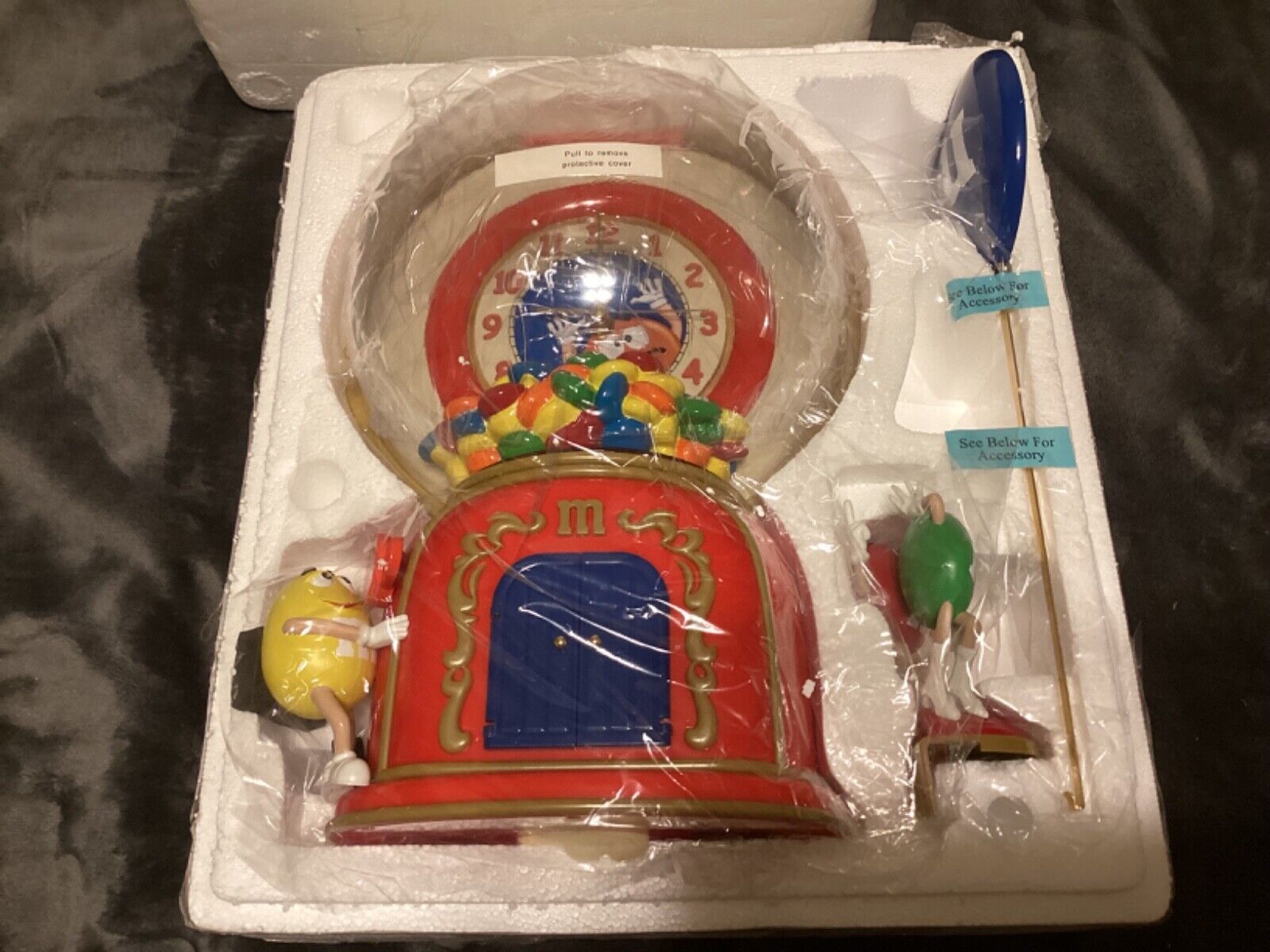 Time  For M & M\'s Cuckoo Clock, With Certificate of Authenticity. Open Box