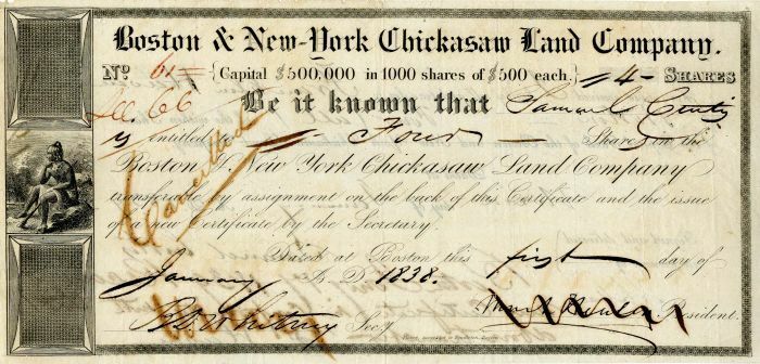 Boston and New-York Chickasaw Land Co. - Indians