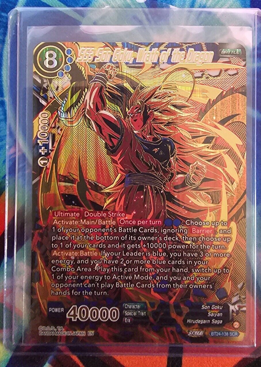 SS3 Son Goku, Wrath of the Dragon SCR BT24-138 SCR Dragon Ball Super Card