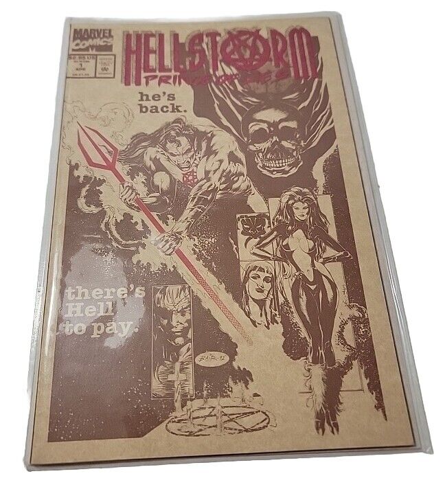 VTG. Hellstorm Prince of Lies #1 1993 Marvel Comics Comic NM Boared And Bagged