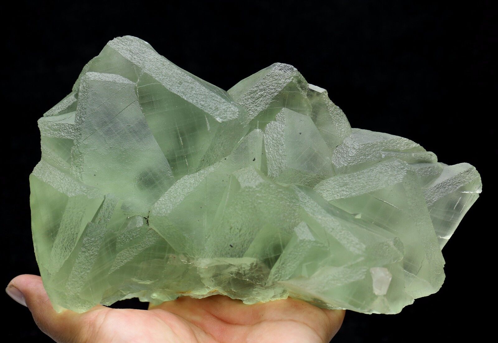 5.5LB  Natural beautiful green  fluorite  Mineral Specimen   A0240