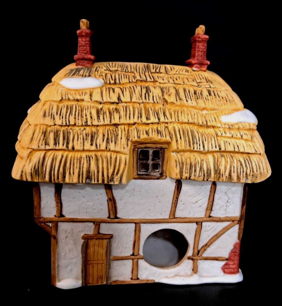 Replacement Vin 1985 Dept 56 Dickens Village Series Thatched Roof Cottage READ