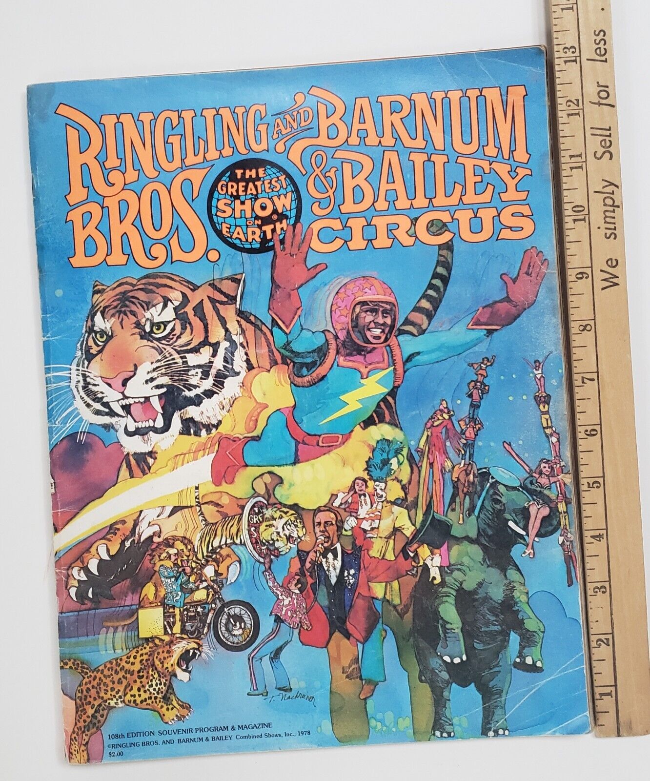 Vintage Circus Ringling Brothers Barnum Bailey Magazine Program 1978 with Poster