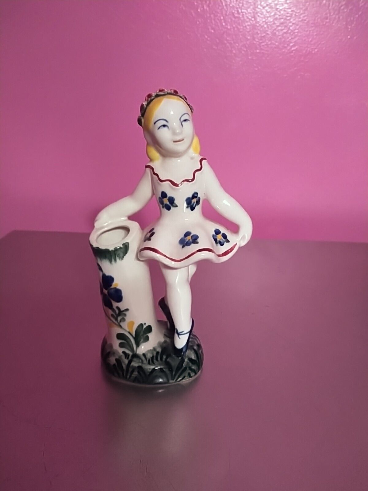 Vintage Royal Copenhagen Aluminia Ballerina Children's Aid Porcelain Figurine
