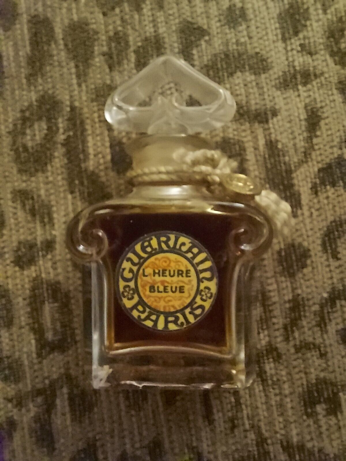 Vintage Guerlain L’Heure Bleue Parfum in Baccarat Bottle 1933?
