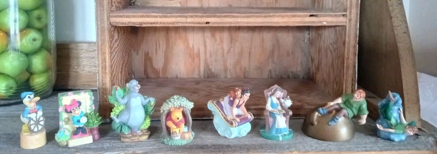Vintage Vtg Lenox Disney Movie Collectible Figurines Lot of 8 Mini Miniatures