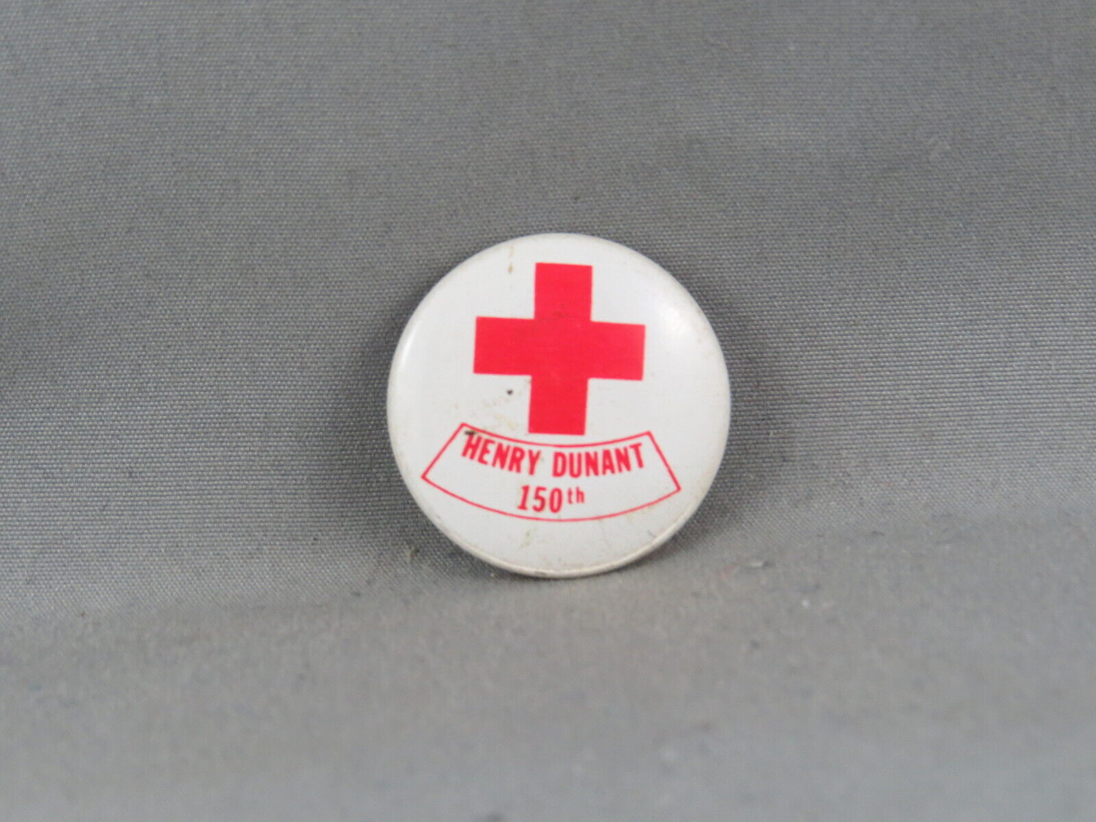 Red Cross Pin - Heny Dunant 150th  - Metal Pin 