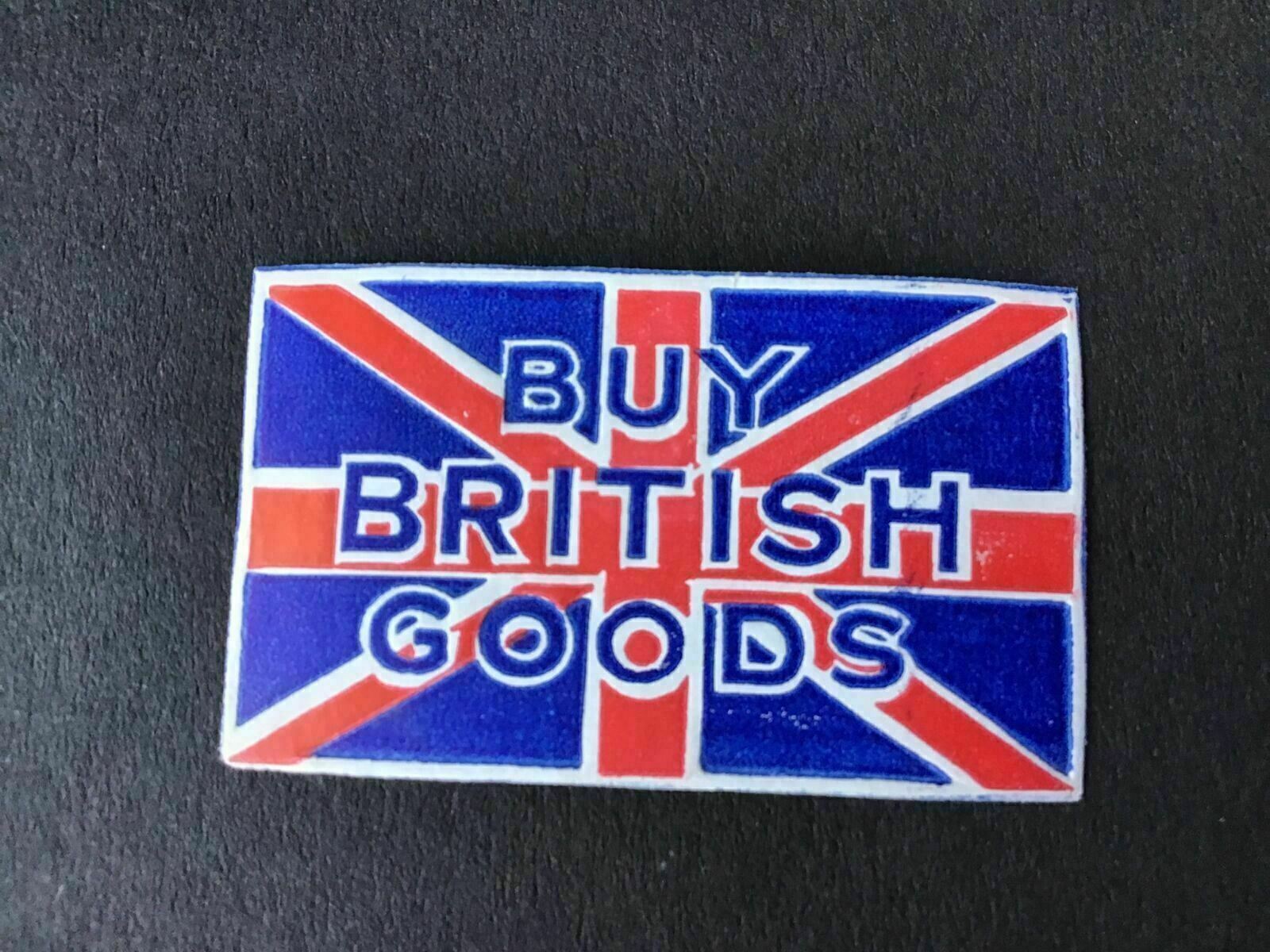 Buy British Goods Vintage Great Britain motto  label 2 x 4 cm  Ref  R28221