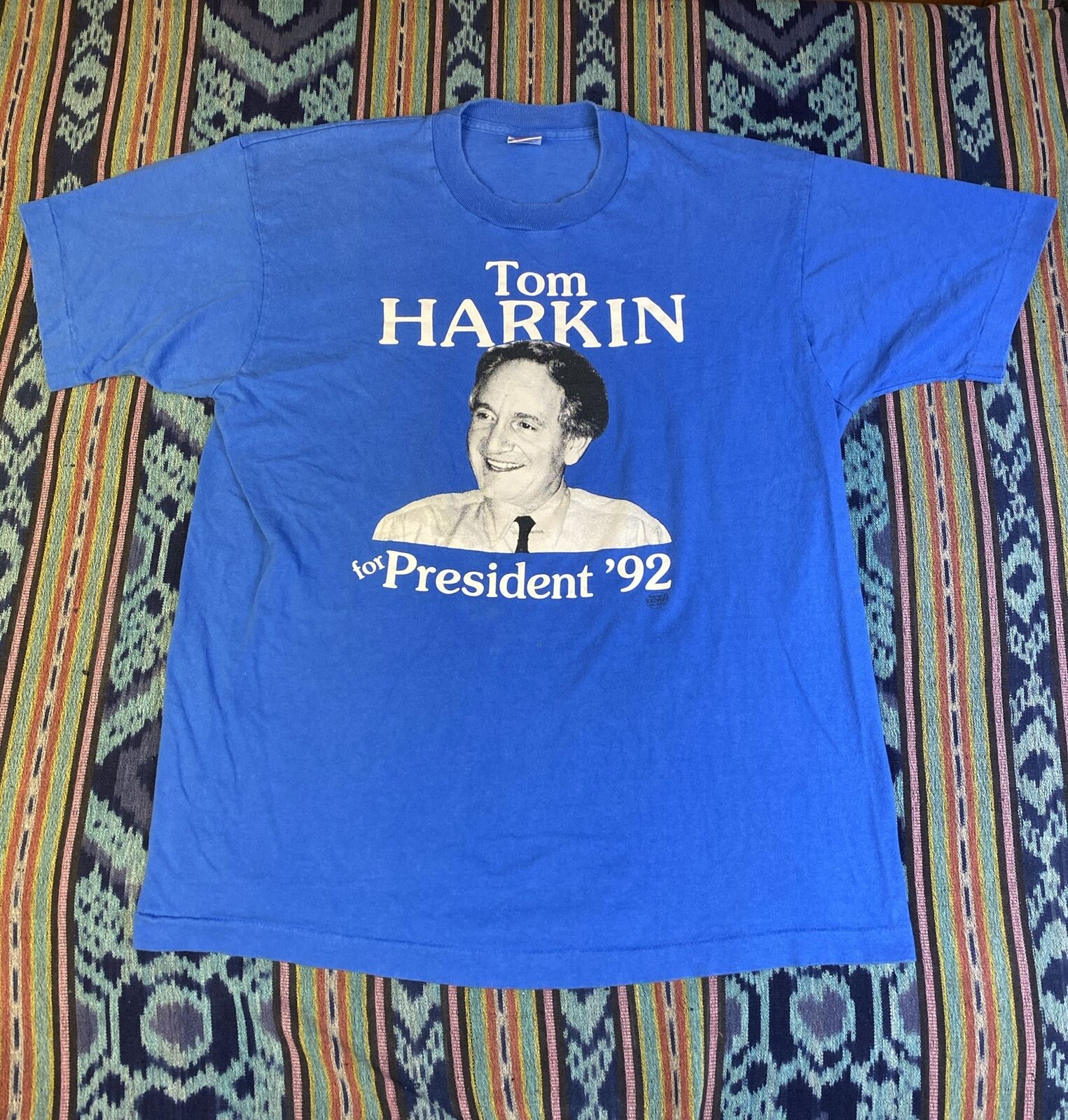 Vintage Tom Harkin For President ‘92 T-Shirt Sz XL Single Stitch Iowa Senator