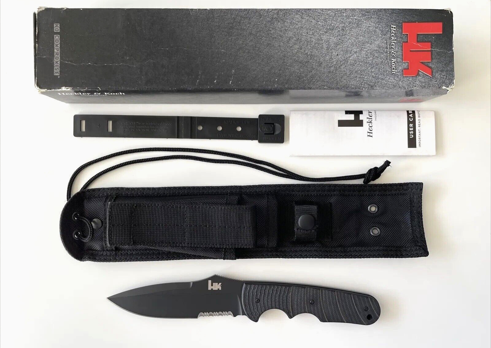 Heckler&Koch HK Benchmade 14150SBT Snody Fixed Blade Knife USA 2007 Discontinued