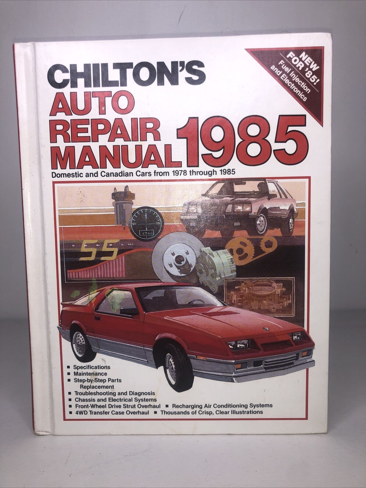 1985 CHILTON\'S AUTO REPAIR MANUAL-HARDBACK BOOK-DOMESTIC-CANADIAN CARS 1978-1985