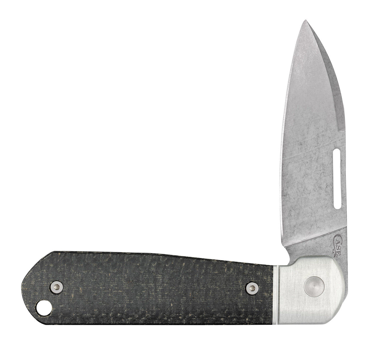Case XX Knives Highbanks Black Micarta Stonewash CPM 20CV Stainless Pocket Knife