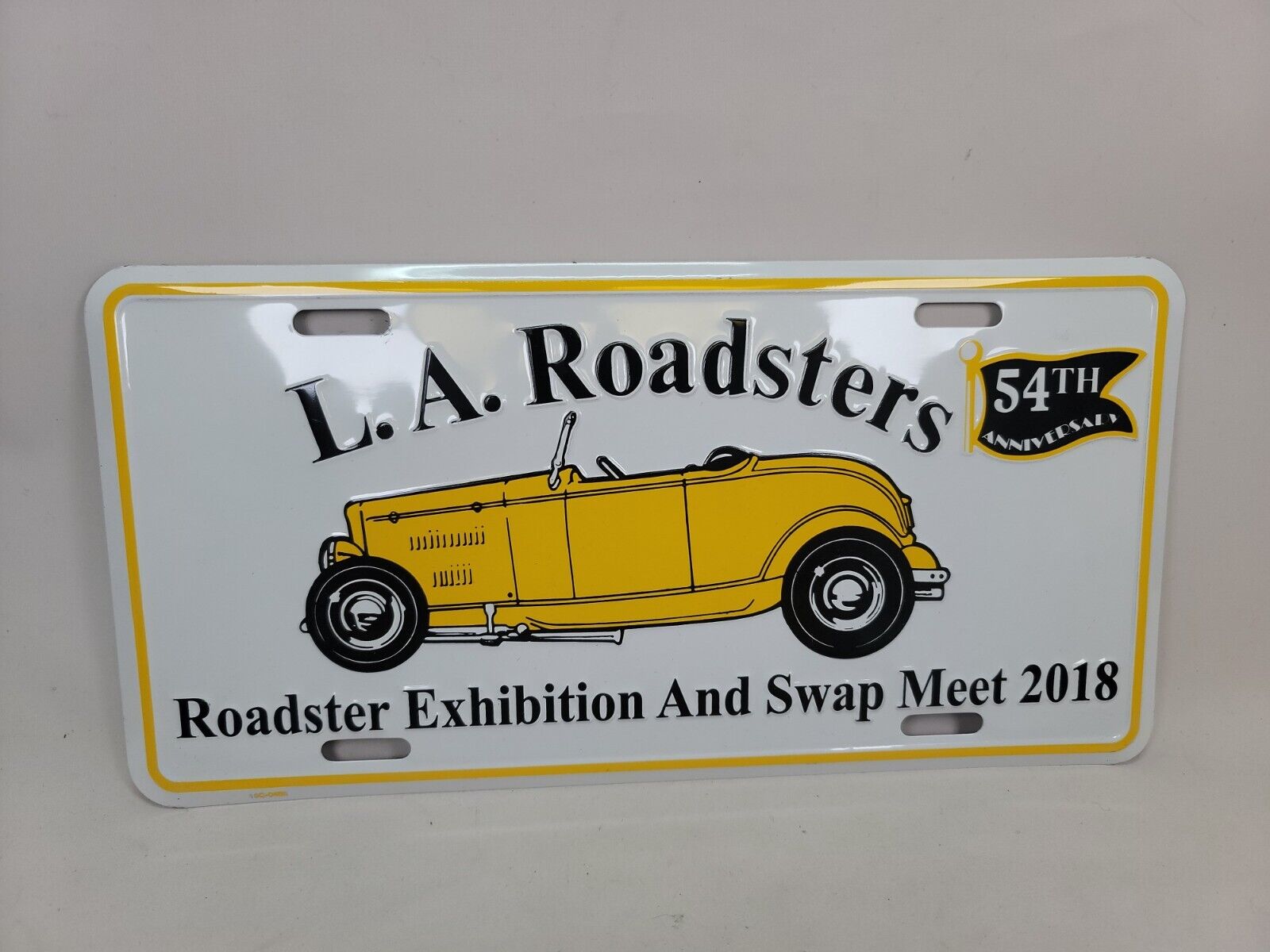 L.A. Roadsters 54th annual Roadster Exhibition  Swap Meet 2018 License Plate 