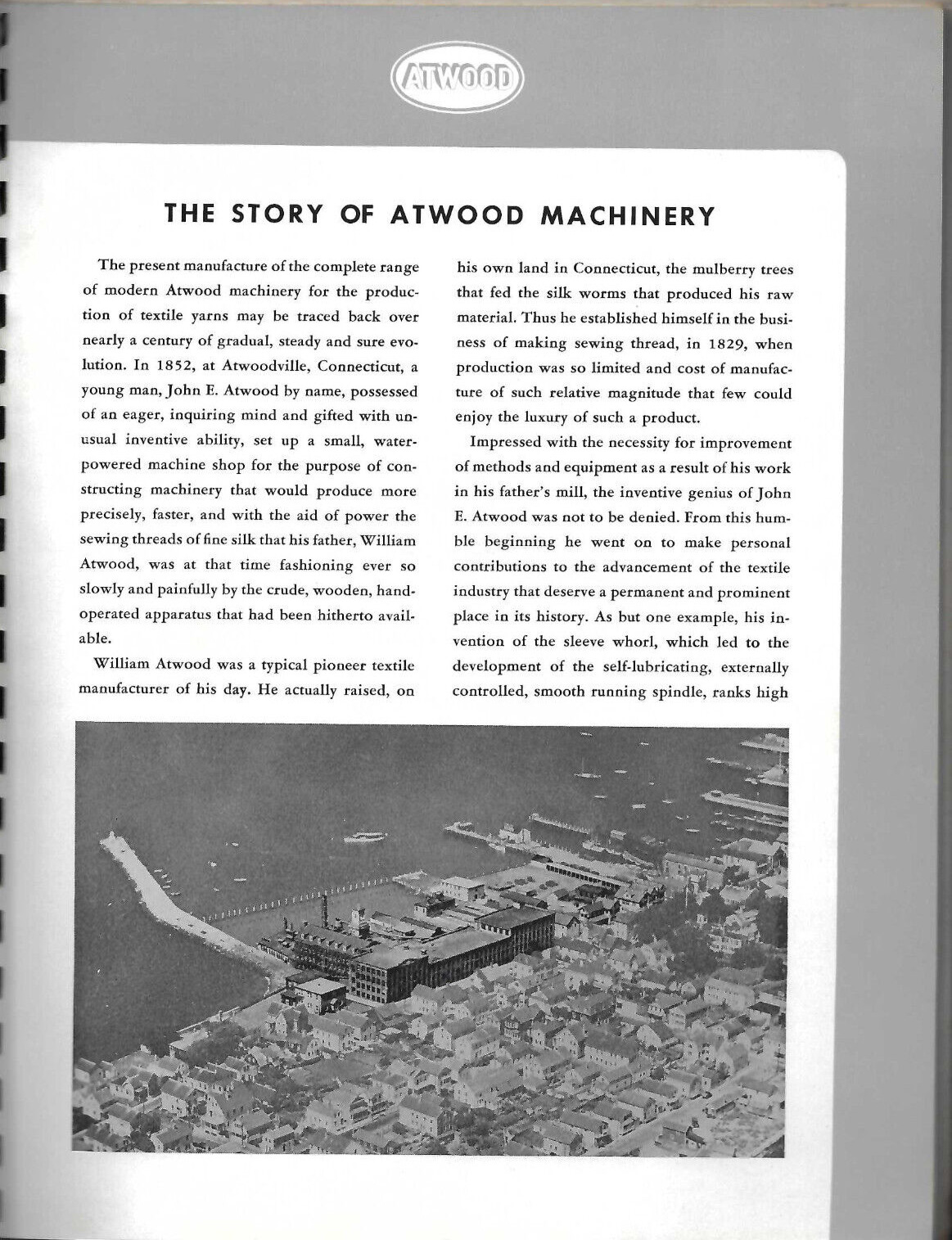VINTAGE 1940s ATWOOD MACHINE CO CATALOG STONINGTON, CONN HISTORY/PICS/SPECS/++