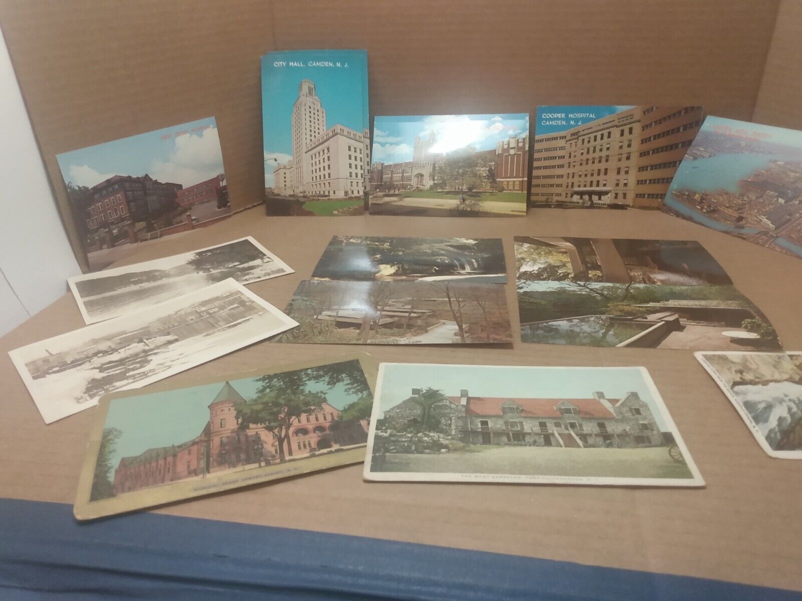Lot Of Vintage Postcards - Camden, NJ ; NY ; FALLING WATER by Wright c. 1960-70s