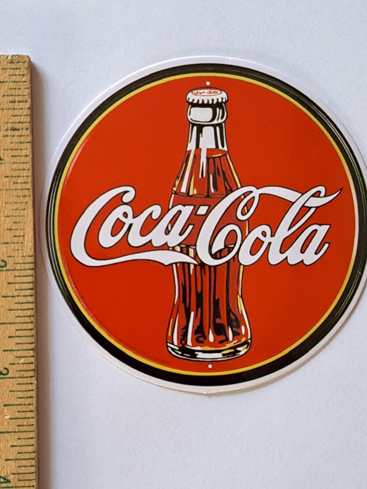 Coca-Cola decal sticker coke  3 in dia