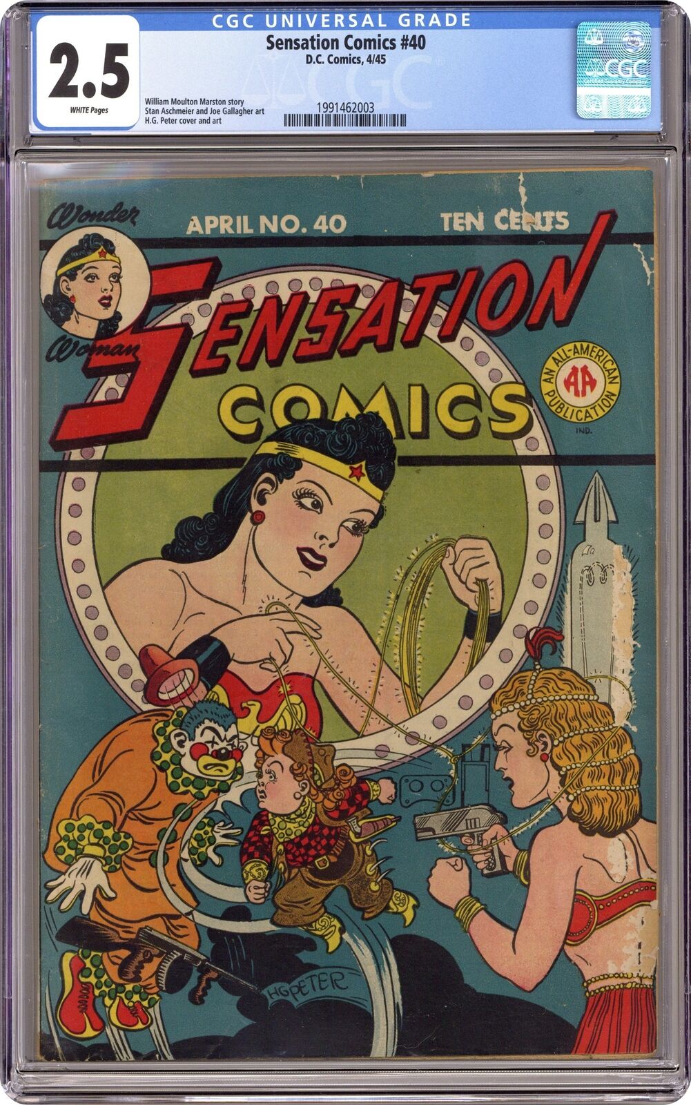 Sensation Comics #40 CGC 2.5 1945 1991462003