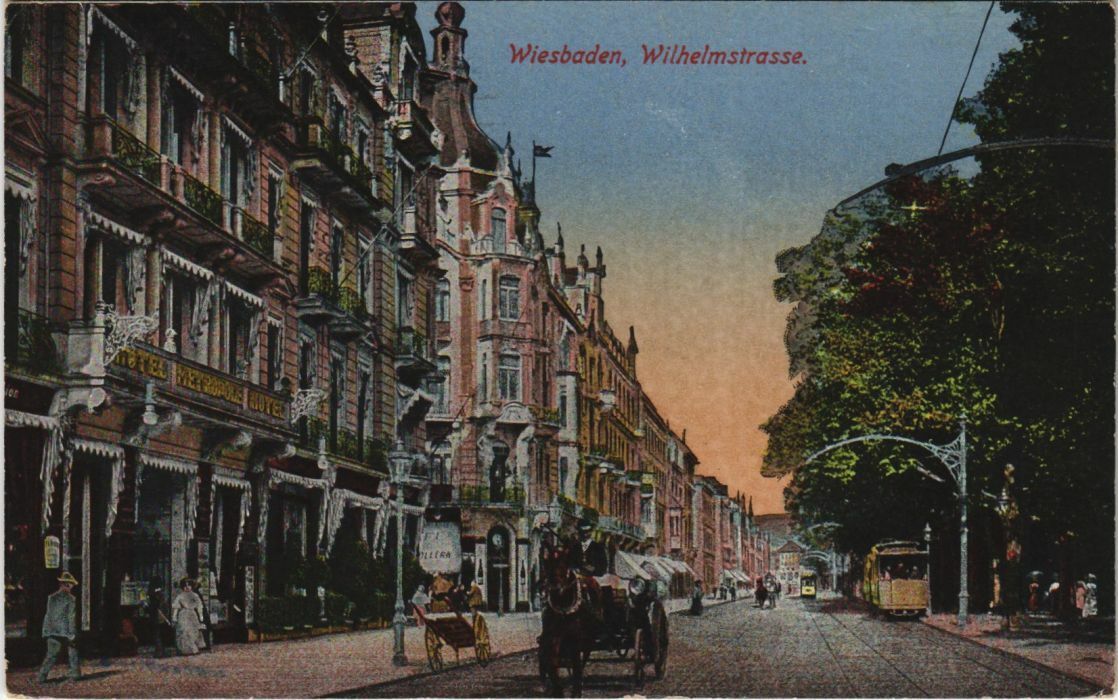 CPA AK Wiesbaden Wilhelmstrasse GERMANY (1106753)