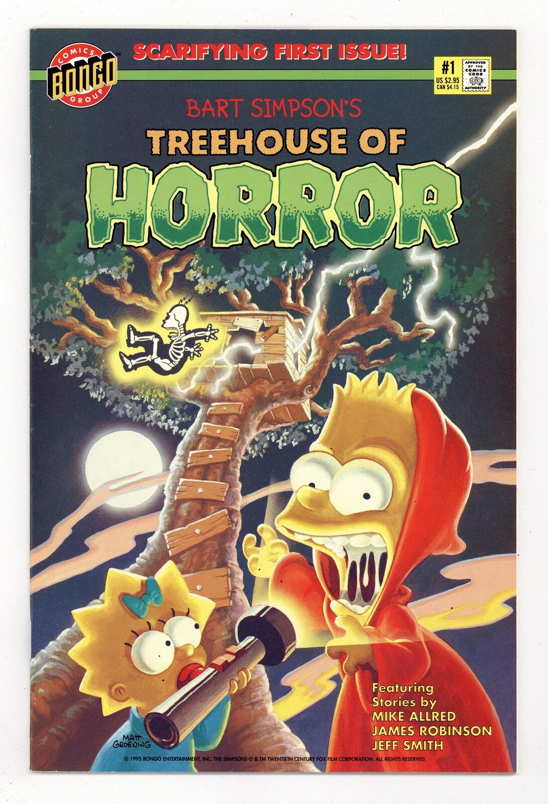 Treehouse of Horror #1 VF/NM 9.0 1995