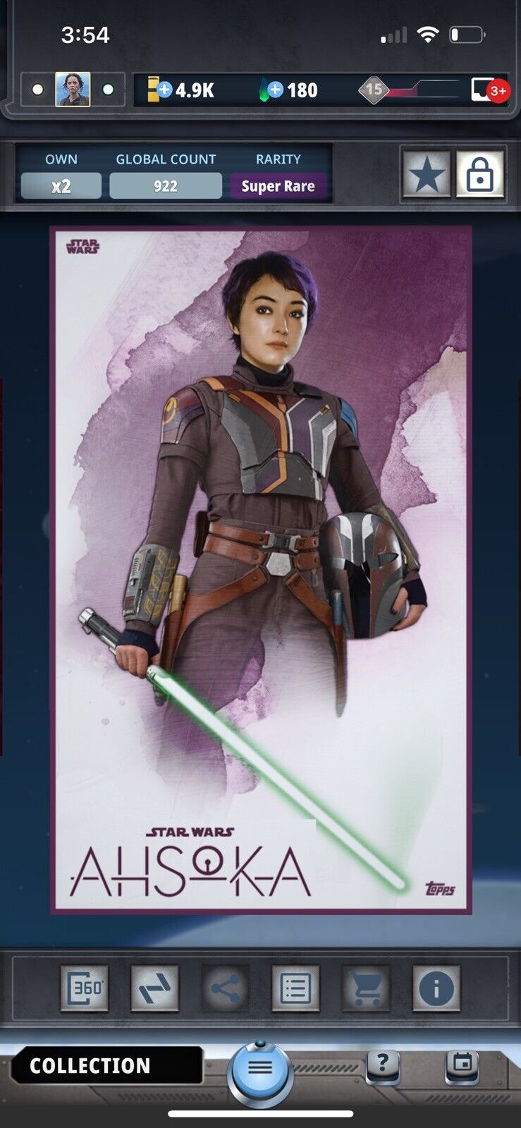 DIGITAL Star Wars Card Trader Sabine Wren Natasha Liu Bordizzo Always a Rebel SR