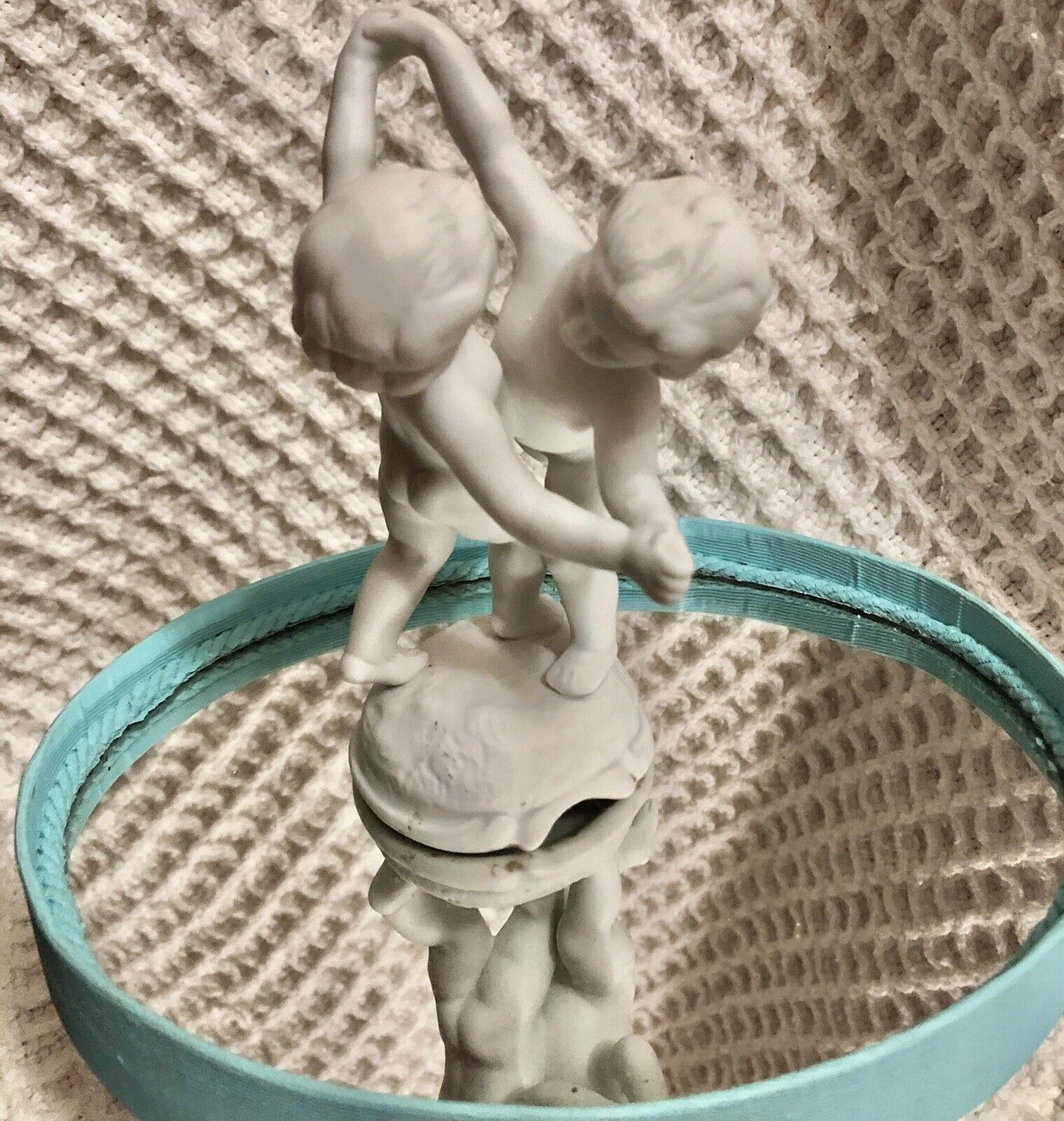 Hutschenreuther Porcelain Bisque Babies Dancing Figurine