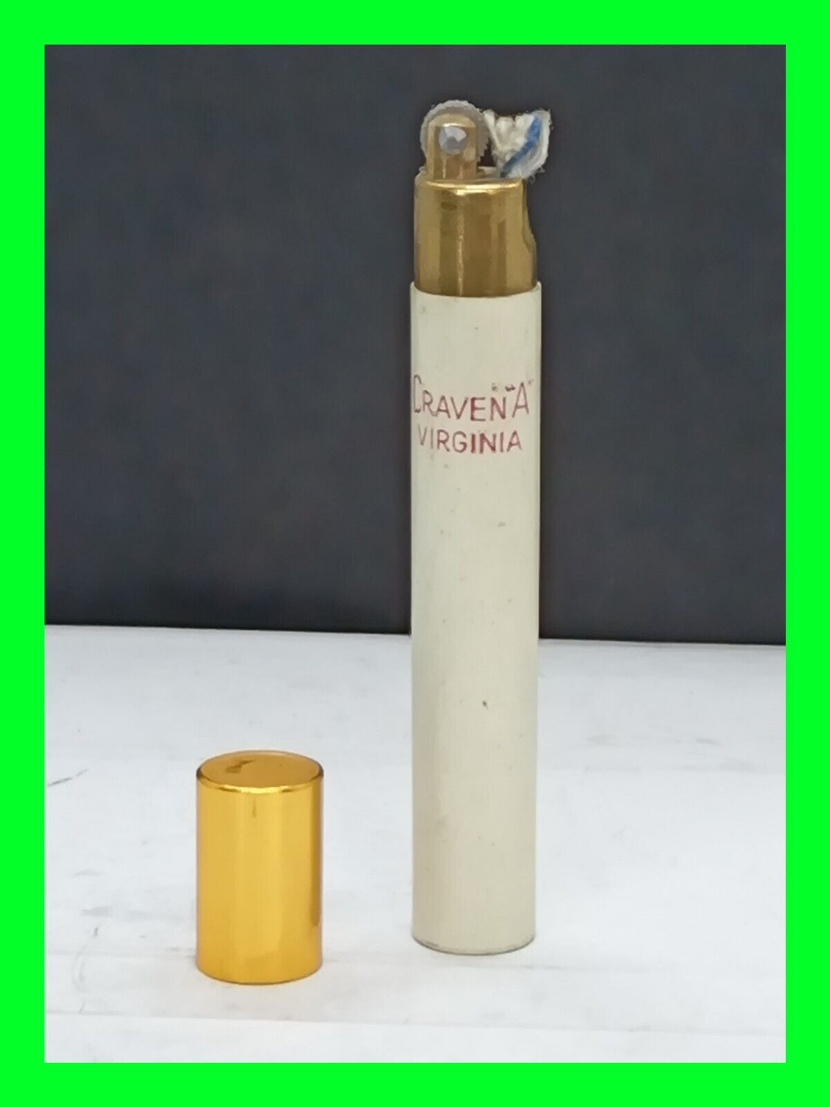 Original UNFIRED Vintage Cravena Virginia Petrol Lighter ~ In Working Condition 