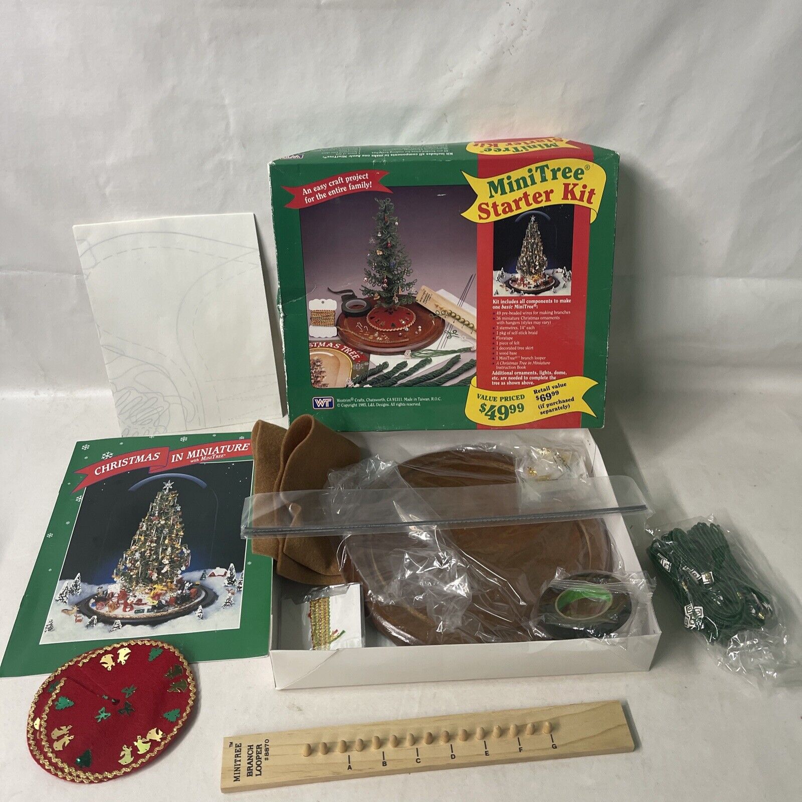 Westrim Christmas MiniTree Starter Kit Vintage 1985 Complete New Open Box