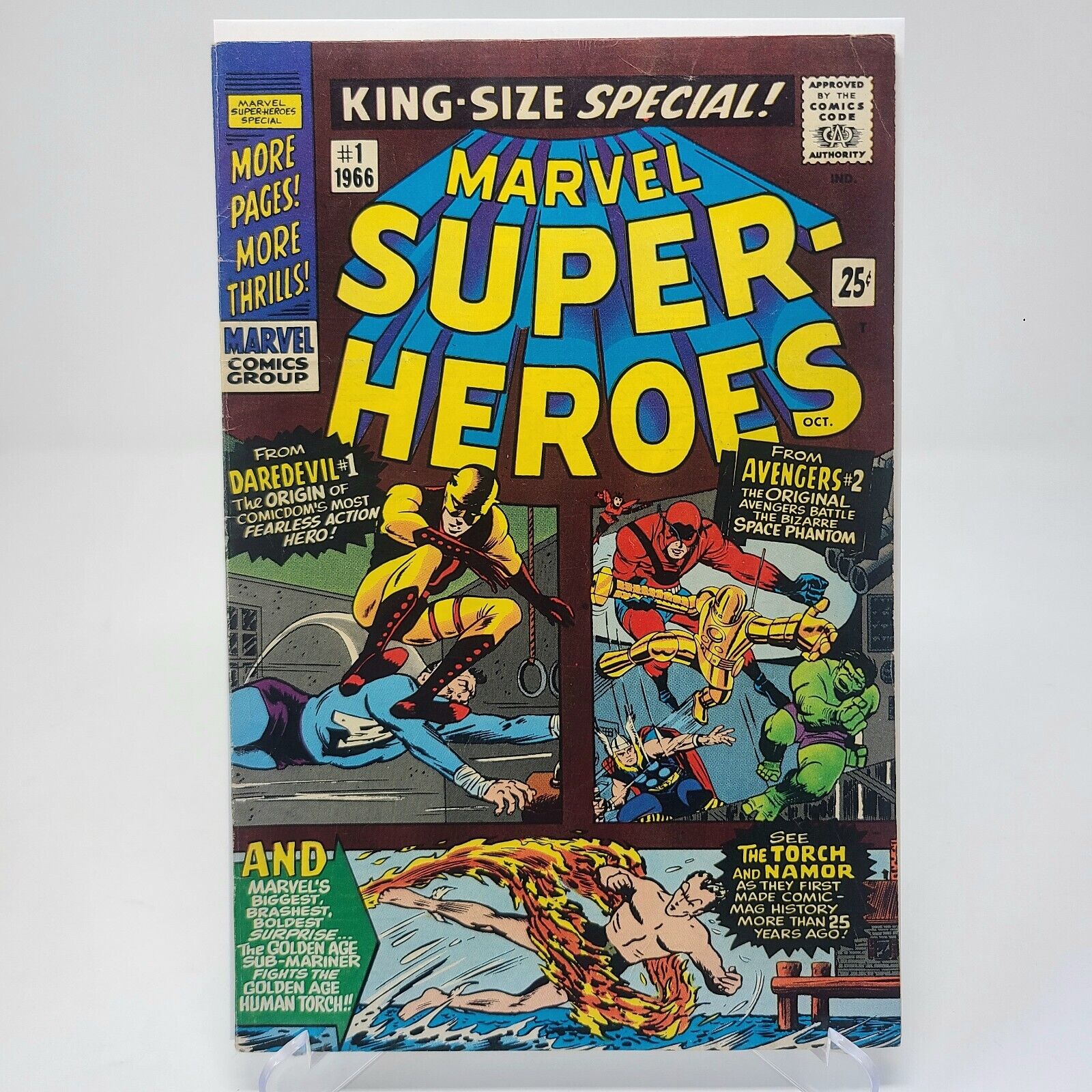 Marvel Super-Heroes King Size Special #1 (1966) Daredevil 1 Reprint (VG-)