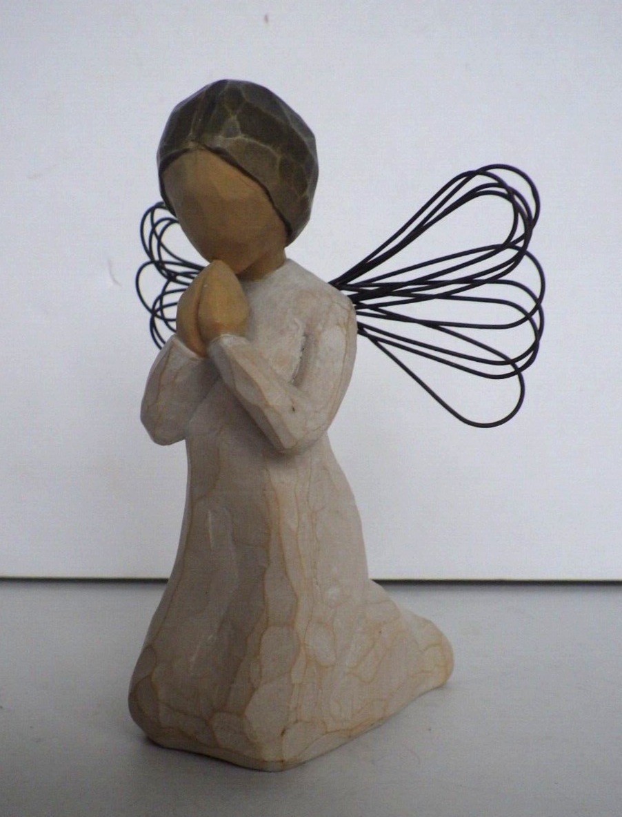 Willow Tree Angel Of Prayer Demdaco Susan Lordi 1999 Praying Figurine 4\