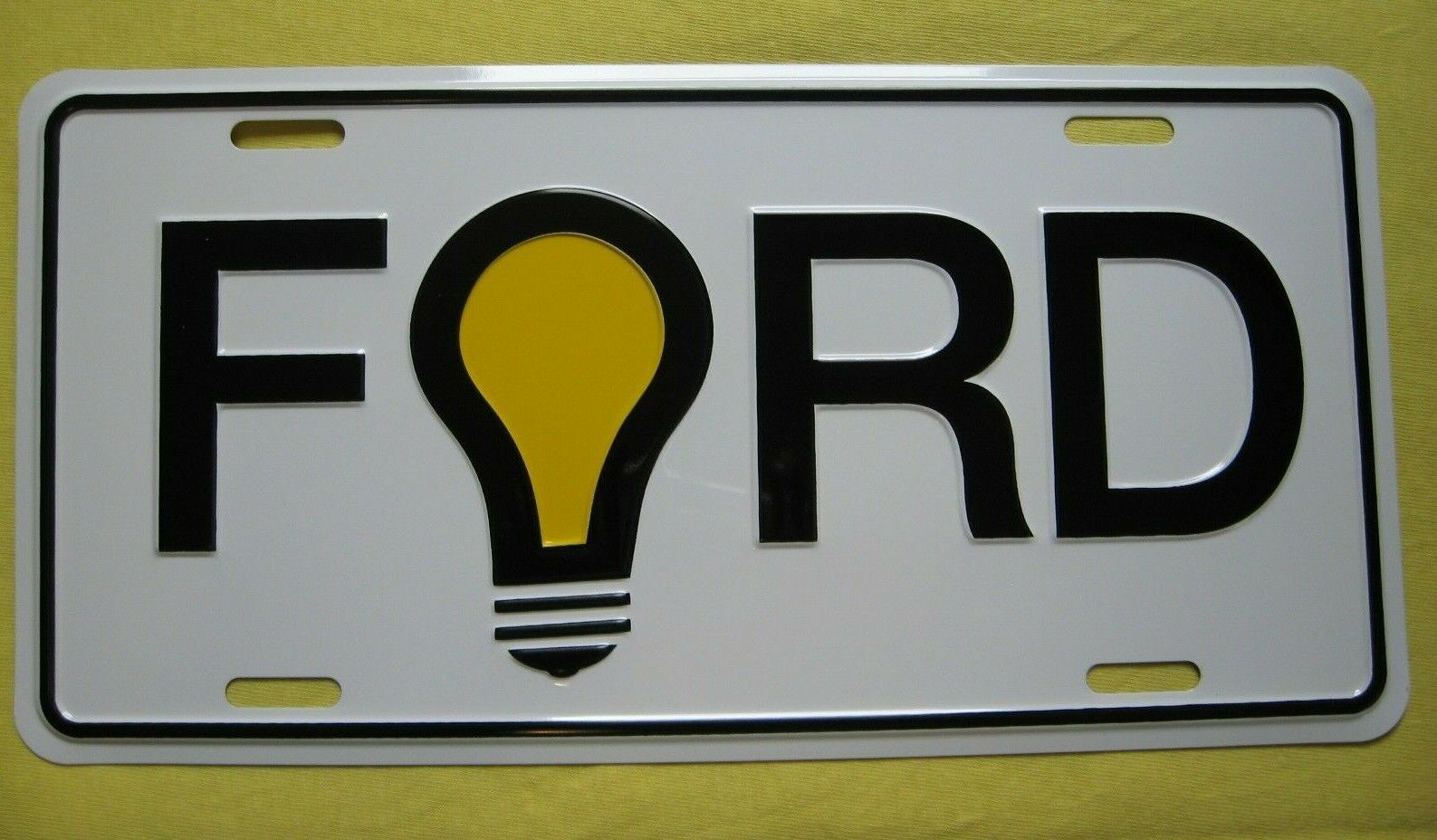 FoRD Light Bulb BETTER IDEA - advertising vanity license plate tag * BRAND NEW *