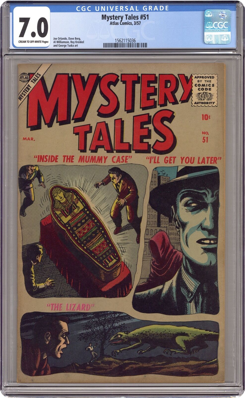 Mystery Tales #51 CGC 7.0 1957 1562115036