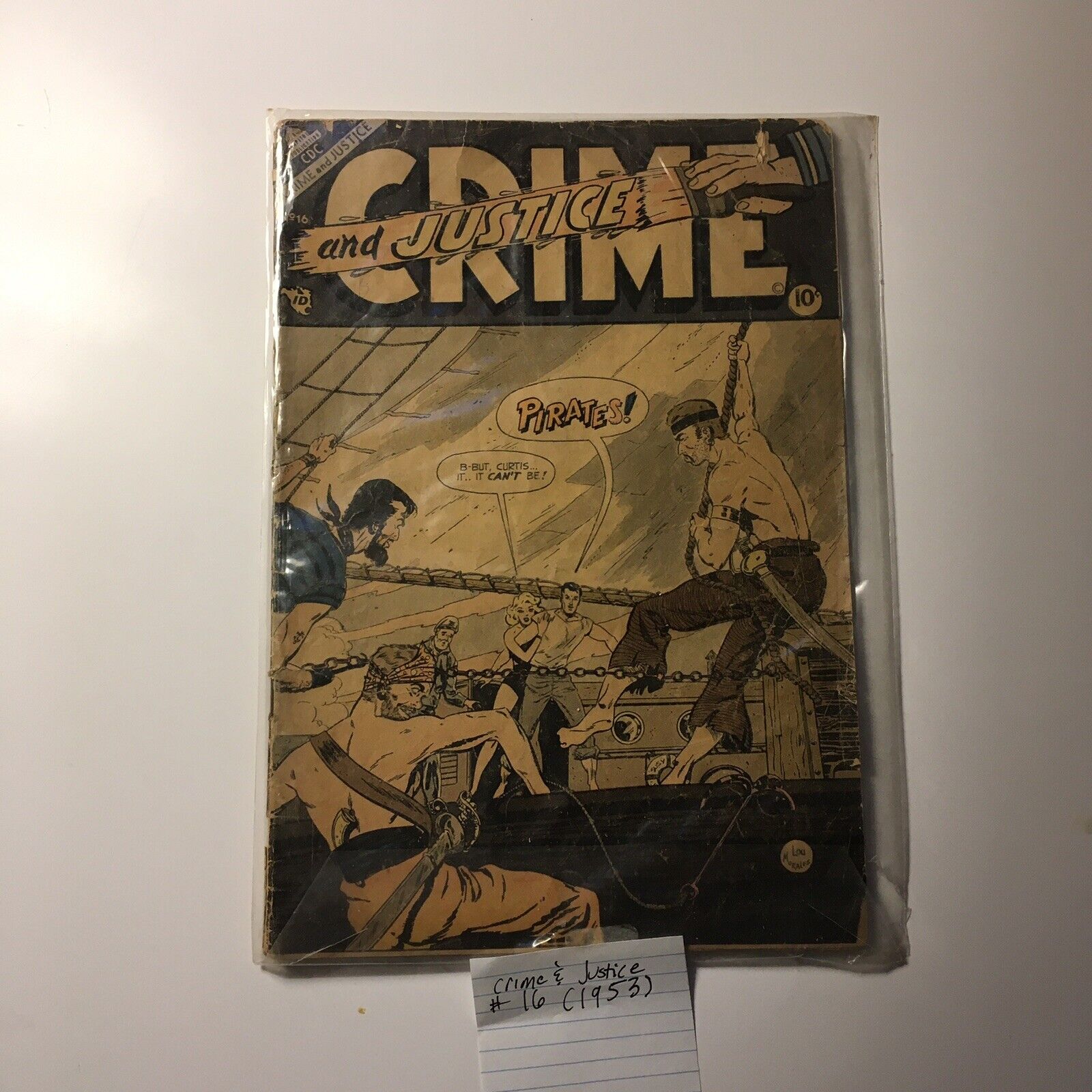 Crime and Justice #16 1953 Lou Murales Capitol Publications