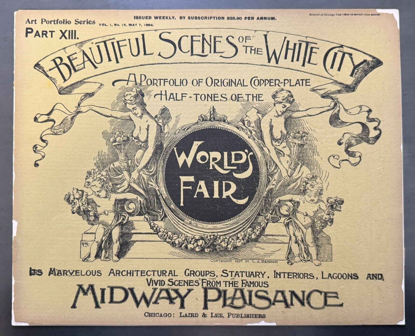  RARE 1893 World's Fair Booklet -Beautiful Scenes of the White City-