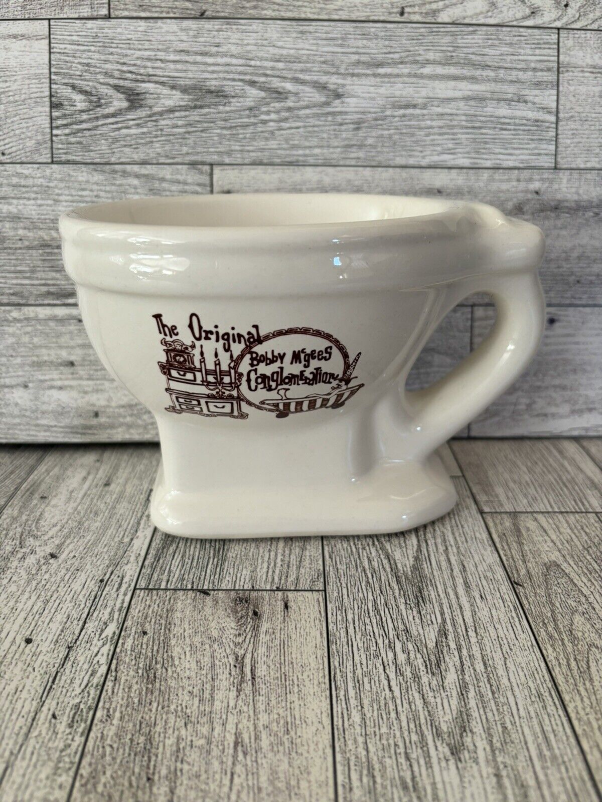 The Original Bobby McGees Conglomeration-Toilet Bowl Shaped Coffee Mug