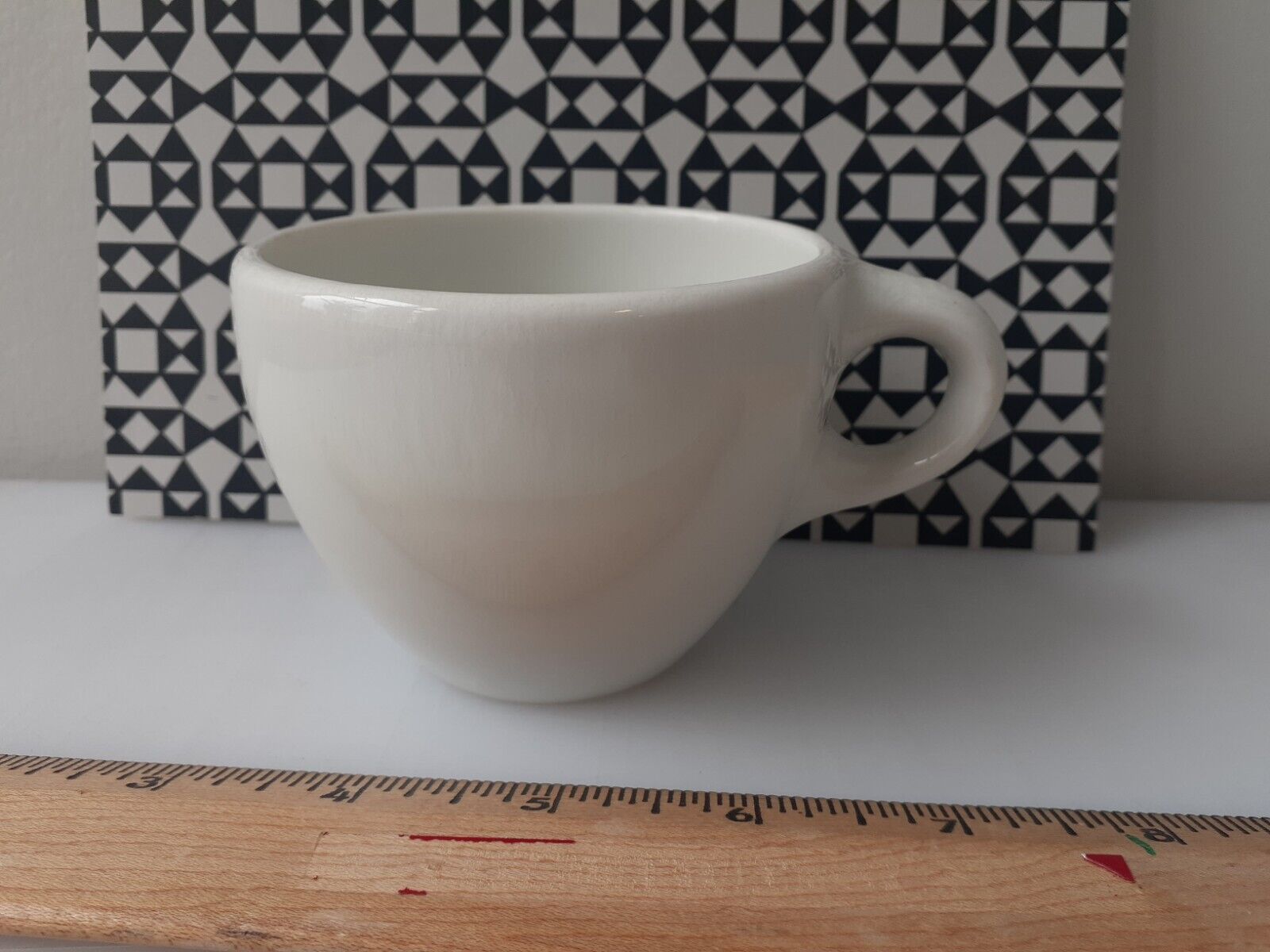 Iroquois Russel Wright White Mug Cup  3 1/2\