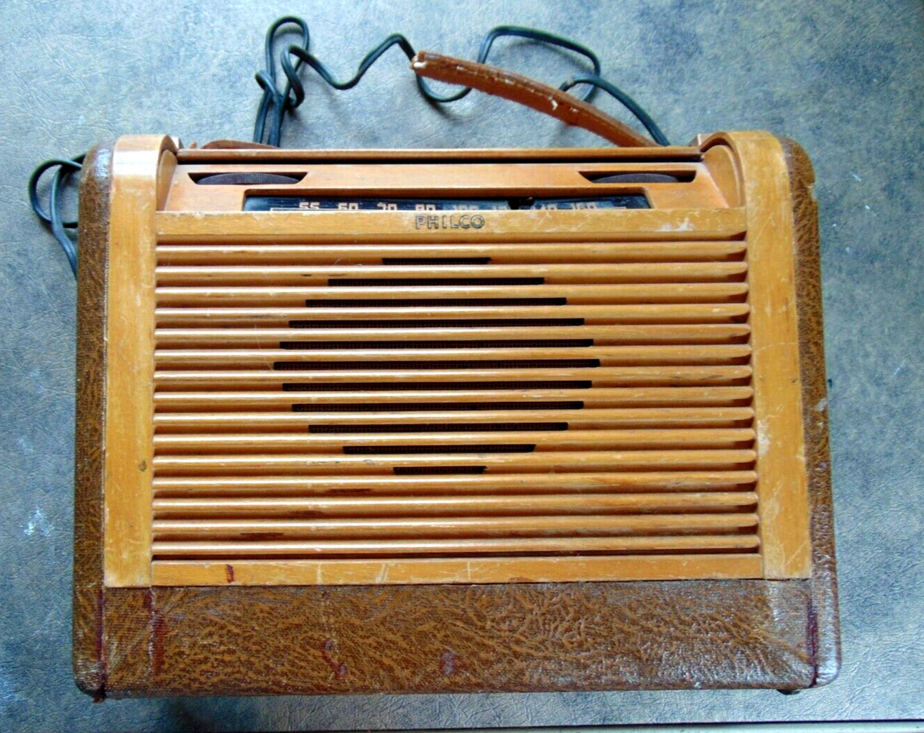 1940s Philco 46-350 Roll Top Radio ,works