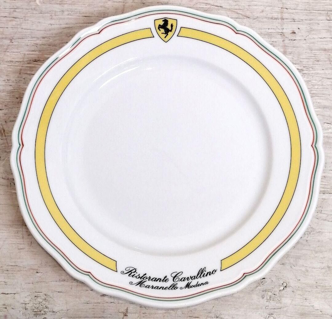 Ferrari Ristorante Richard Ginori Double Name Dinner Plate Dish White Near Mint