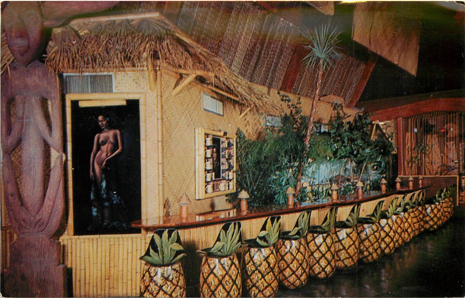 Mai Kai Tiki Bar Polynesian Restaurant PC, Pineapple Barstools Ft Lauderdale FL