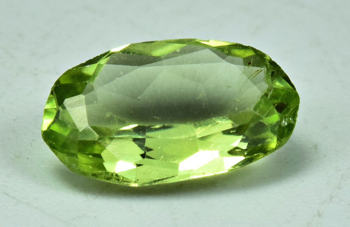 0.6 carat Natural Beautiful  Faceted Peridot Cut Gemstone From Pakistan