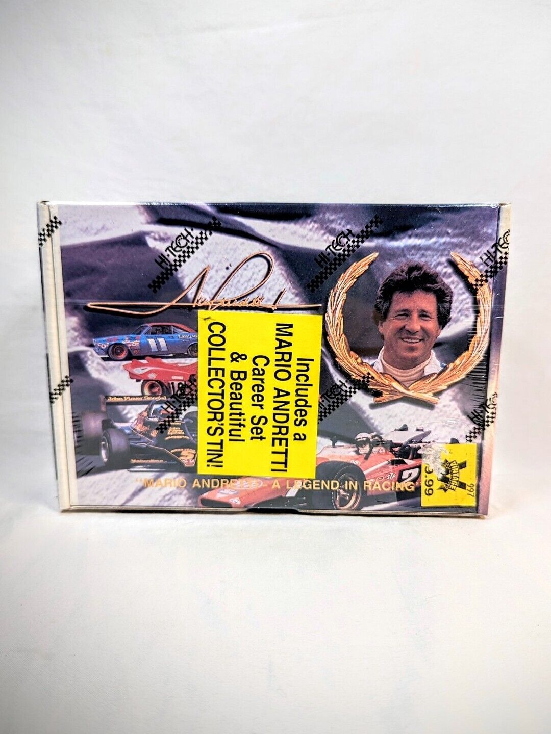 Mario Andretti Hi-Tech 50 Card Set Limited Edition Collectors Tin Racing Legend