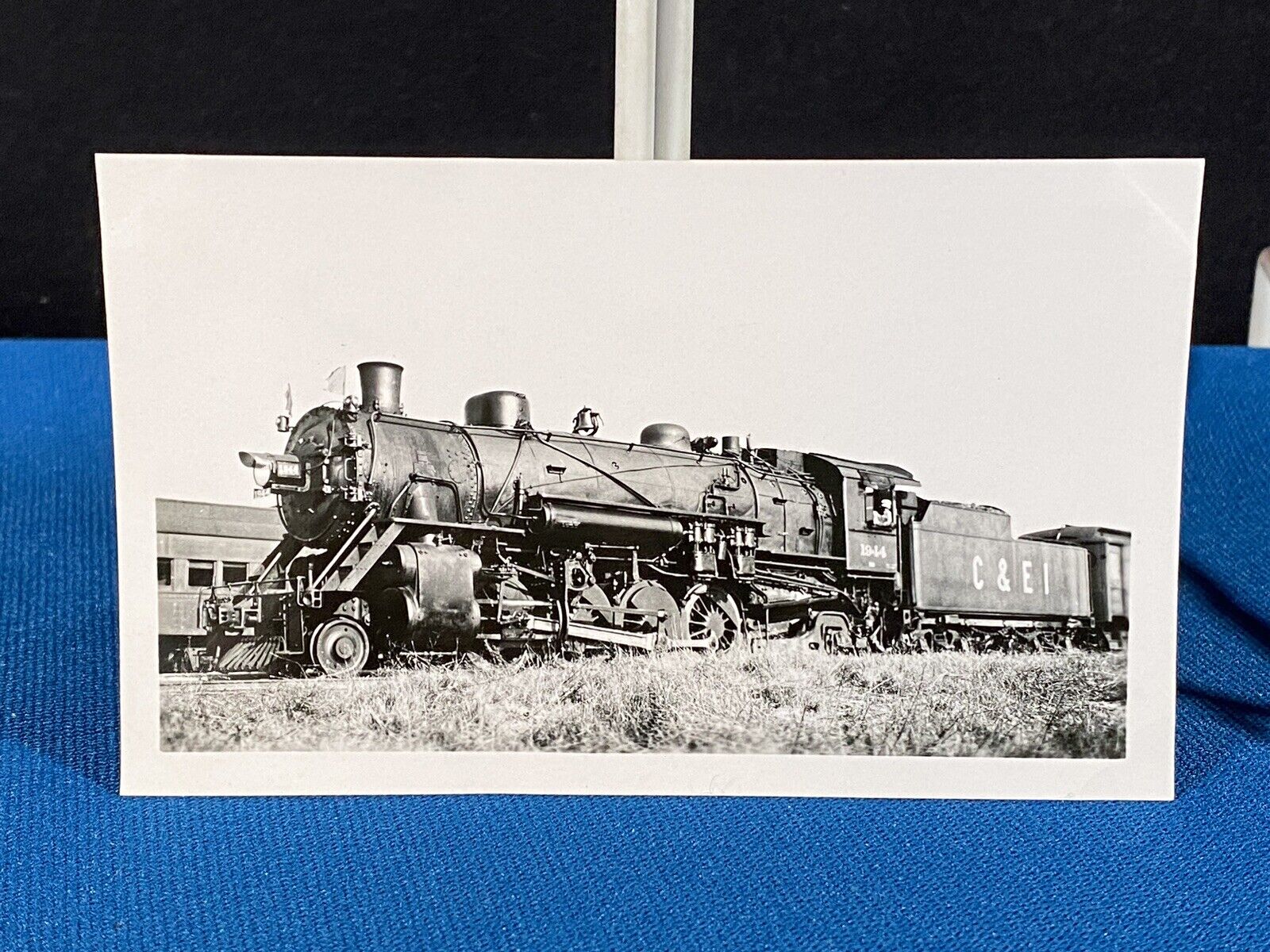 Chicago & Eastern Illinois Railroad Steam Locomotive 1914 Vintage Photo C&EI