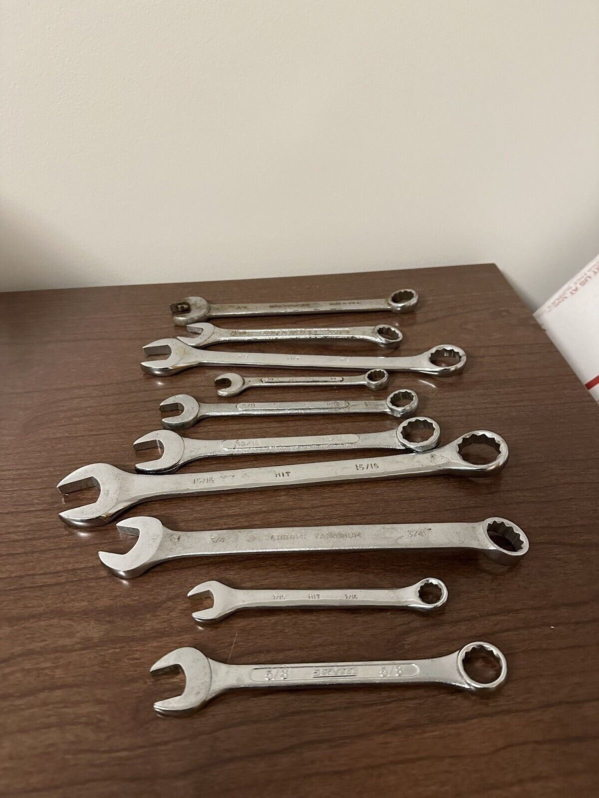 Combination Wrench Lot Of Ten