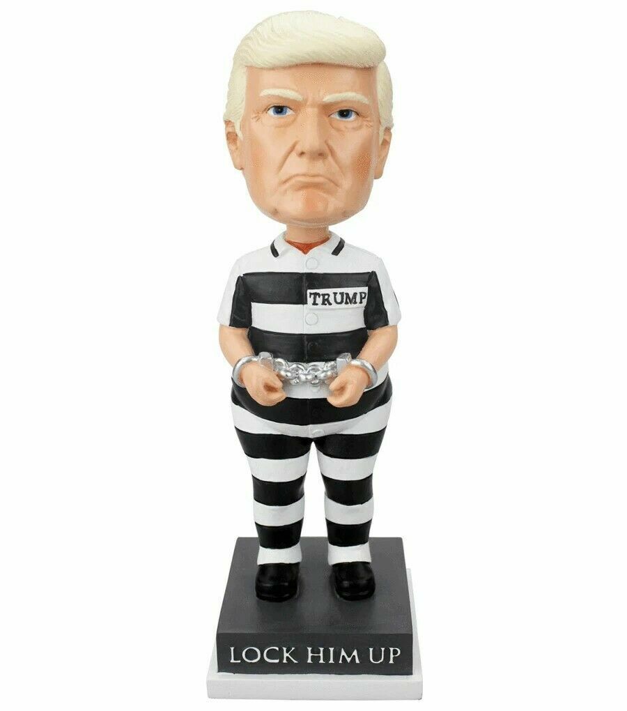 Donald Trump Bobblehead Bobble head Lock Him Up Doll NEW in Box Rare bobbleheads