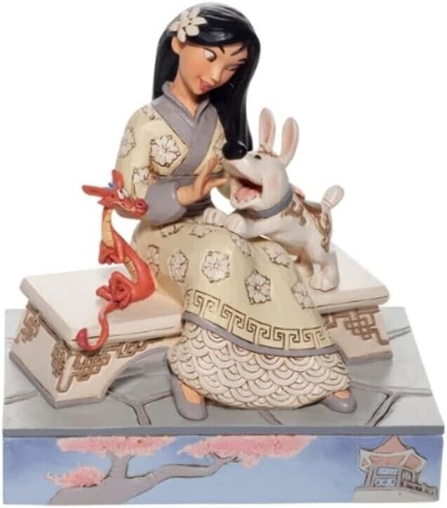 Enesco Disney Traditions By Jim Shore White Woodland Mulan Figurine, 5.5 Inch