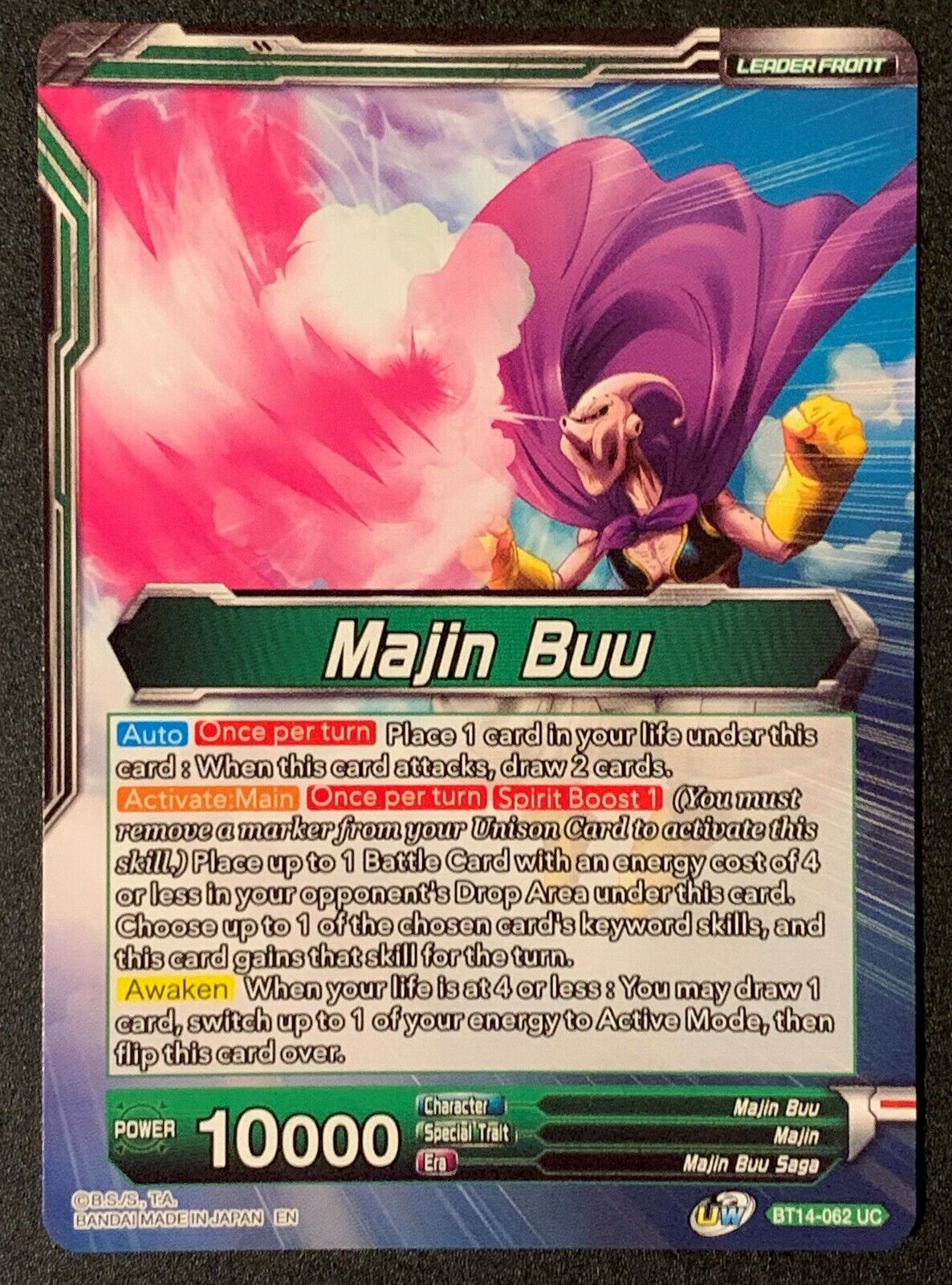 Majin Buu // Majin Buu, Auadulterated Might | BT14-062 UC | Dragonball Super TCG